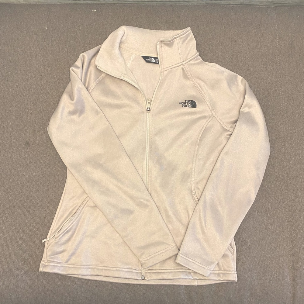North face womens medium light gray jacket